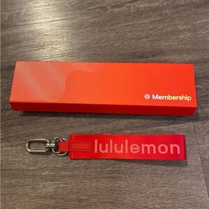 lululemon athletica membership never lost keychain